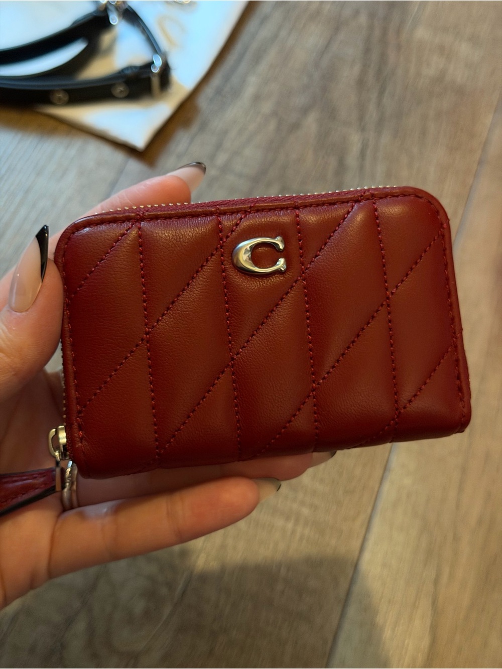 Coach Wallet dark ruby